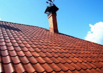 Roofing material metal tile