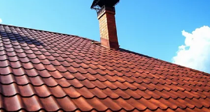 Roofing material metal tile