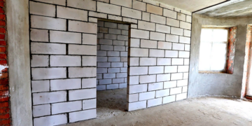 Partitions from aerated concrete