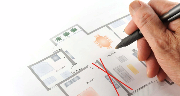 The redevelopment of the apartment